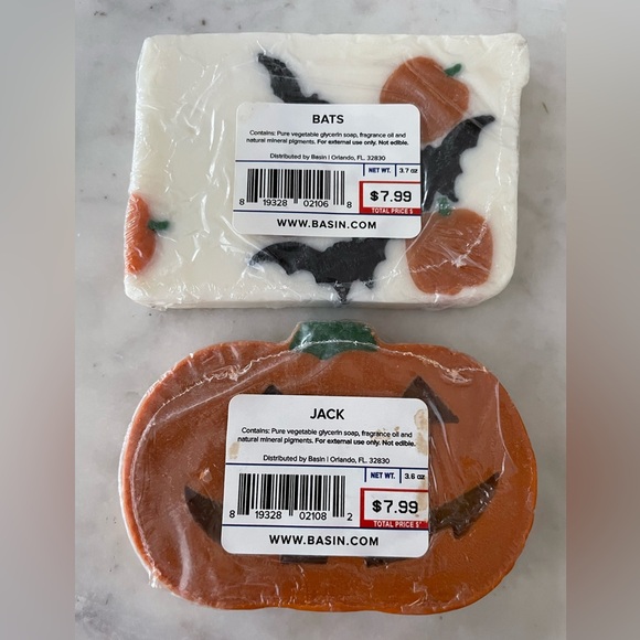 Basin Bath Soap - Two Halloween Bars Fully Sealed, Scented - Picture 2 of 3